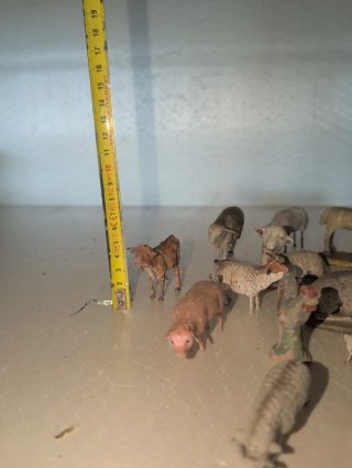 Lote animales belén terracota antiguos