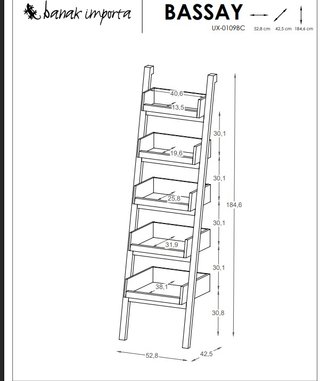 Estantería Escalera Blanca Madera *NO ENVIO*