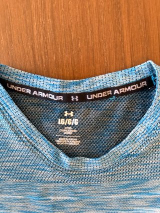 Maglietta Under Armour Tecnica Azzurra L