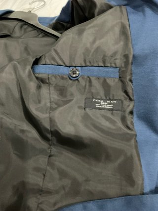 Americana Zara Azul Hombre