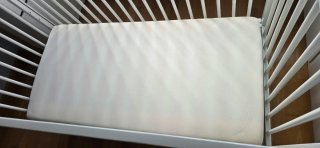 Cuna de madera blanca 60x120 SIN COLCHÓN.