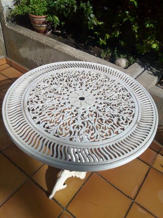 Conjunto Mesa y Sillas Jardín Victoriano