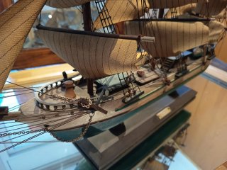 Maqueta Barco Antiguo Vela de madera