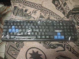 Teclado TEMCO Negro con Teclas Azules