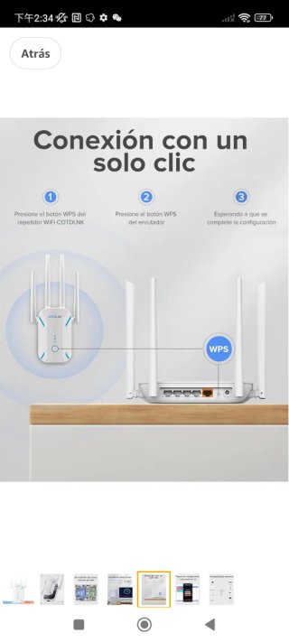 Repetidor WiFi COTDLNK 1200Mbps