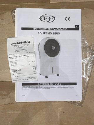 Raffrescatore Argo Polifemo Zeus