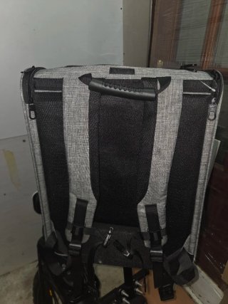 Mochila transportín para gato Pecute gris