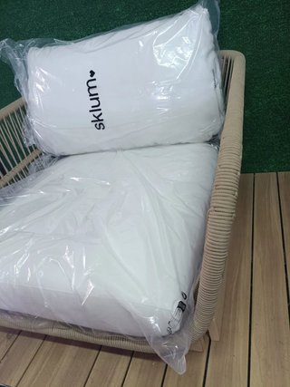 Sklum Sillón de jardín en madera acacia y cuerda