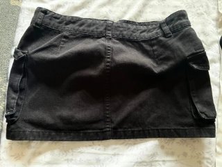 Falda cargo negra