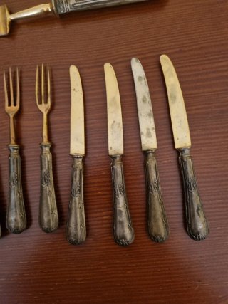Cubiertos Vintage Metálicos