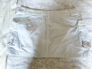 Falda cargo blanca