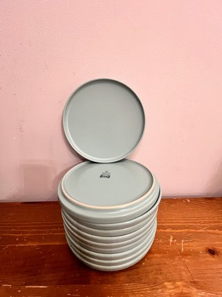 Platos pequeños IKEA turquesa mate