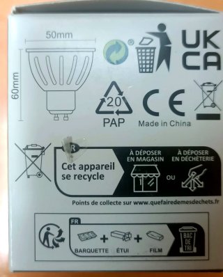 Bombilla LED GU10 5W Sensor Radar