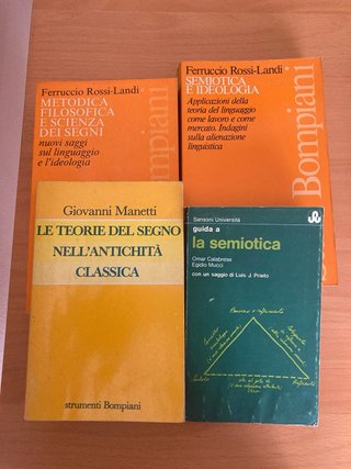 Libros de semiótica en ITALIANO