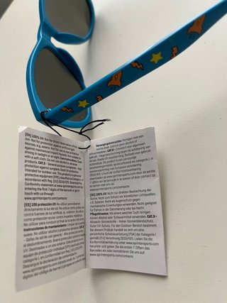 Gafas sol niño polarizadas nuevas azul Silver