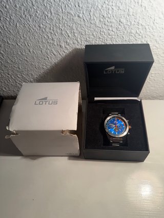 Reloj Lotus Azul y Naranja