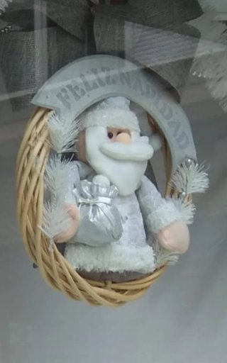 Decoración Navidad Plata y Blanco