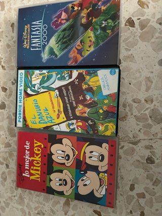 Lote VHS Disney: Fantasía 2000, El Danubio Azul, M