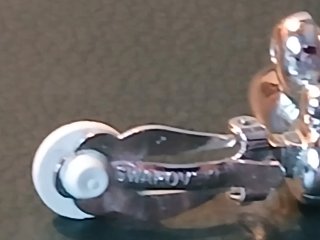 Pendientes brillantes clip Swarovski vintage .