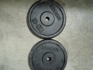 Disco de pesa DOMYOS 10 kg