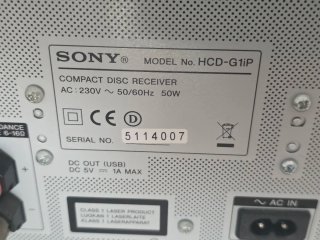 Sony Hi-Fi CMT-G1iP + Altavoces SS-CG1