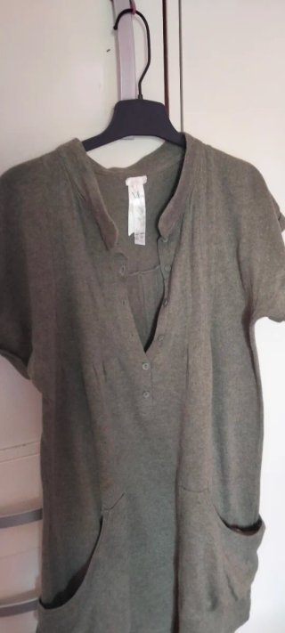 Vestido Pull & Bear Talla M Verde Oliva