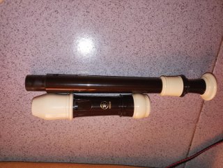 Flauta dulce Yamaha con funda
