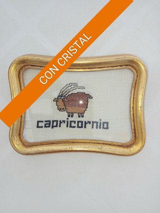 Cuadro punto de cruz Capricornio