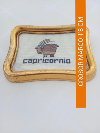 Cuadro punto de cruz Capricornio