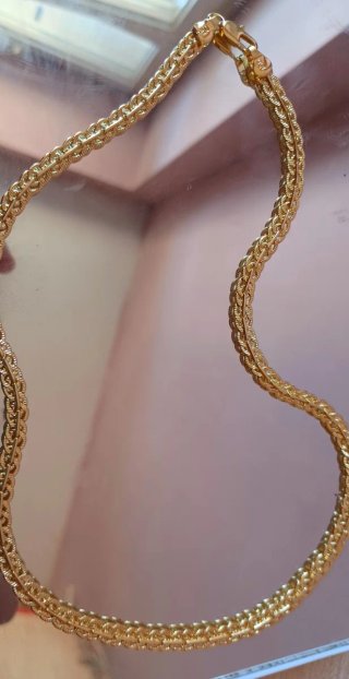 Collana placcata oro 750 18k 45cm nuova