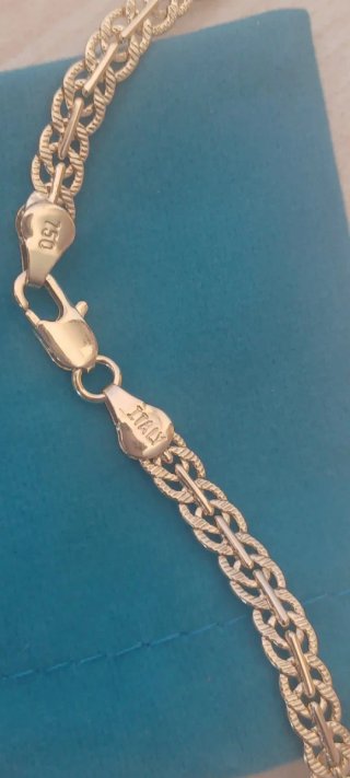 Collana placcata oro 750 18k 45cm nuova
