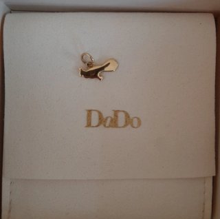 Ciondolo Dodo pavoncella oro giallo 1g