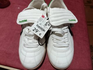 Zapatillas Hummel Blancas y Verdes