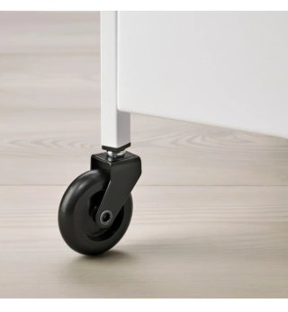 Carrito de cocina blanco con ruedas
