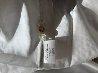 Camicia uomo bianca Loro Piana modello Andrè nuova