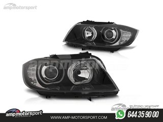 FAROS DELANTEROS OJOS DE ANGEL LED PARA BMW SERIE 3 E90 / E91 / BERLINA / TOURING