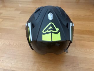 Casco Jet Acebis Talla L Negro Amarillo