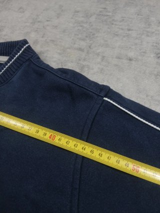 Felpa Nike Vintage Blu Navy Ricamata Spellout Boxy