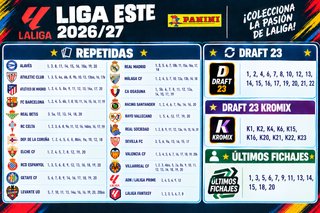 Cromos repetidos Panini Liga Este 26/27