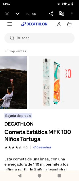 Cometa infantil Decathlon