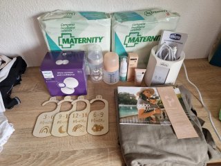 Lote Maternidad y Postparto: Ropa, Biberones, Cale