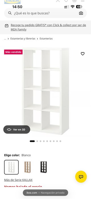 Estantería modular blanca