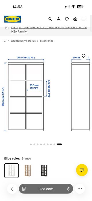 Estantería modular blanca