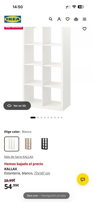Estantería modular blanca