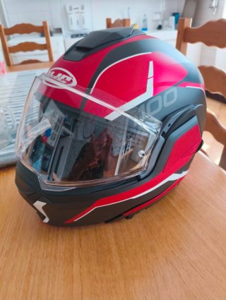 Casco Moto HJC i100 Modular Rojo