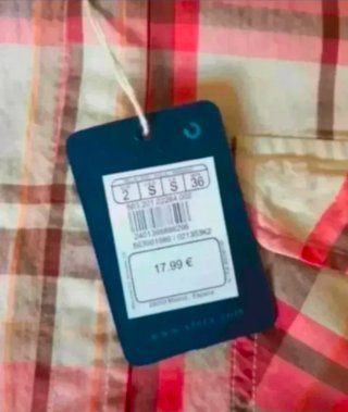 Camisa Sfera cuadros talla S