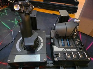 Logitech X56 HOTAS RGB + Soportes Aluminio
