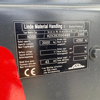 Carretilla elevadora Linde H30D 3 TN