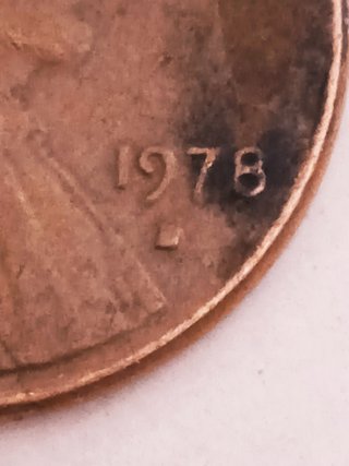 MONEDA 1 CENTAVO LINCOLN.1978D.CECA RELLENA METAL.