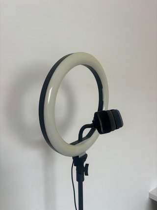 Aro de luz con trípode y soporte móvil
